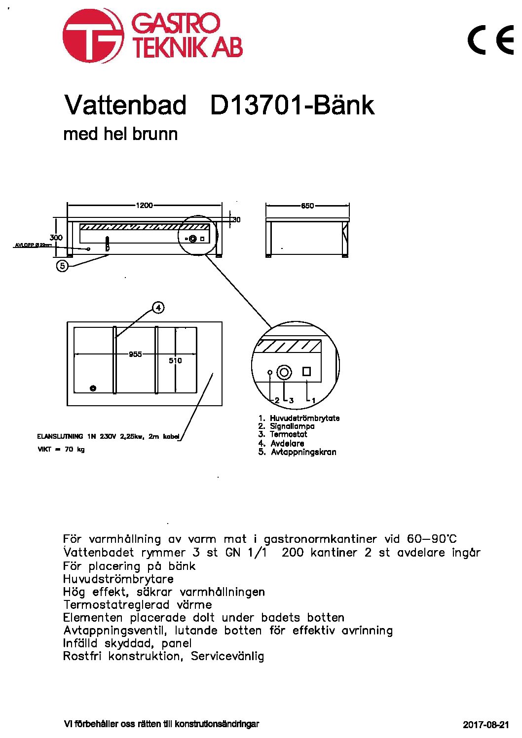 D13701-Bänk